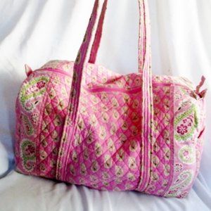 VERA BRADLEY Duffel Bag Travel BERMUDA PINK
